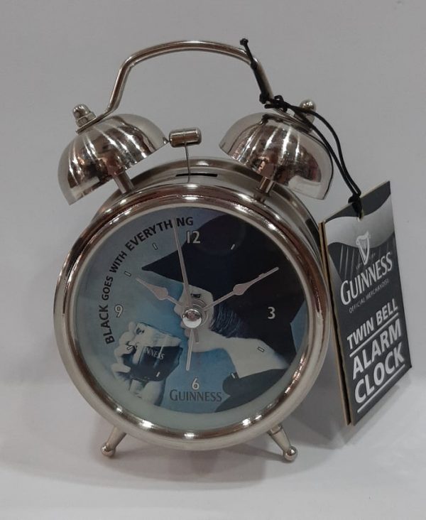 GUINNESS TWIN BELL ALARM CLOCK Carlys