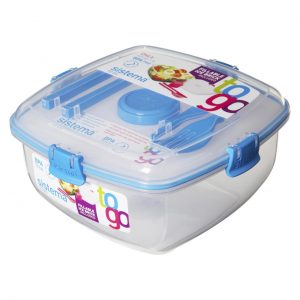 Sistema To Go Lunch Box Plus with Cutlery 1.2L Food Container - Assorted  Colours