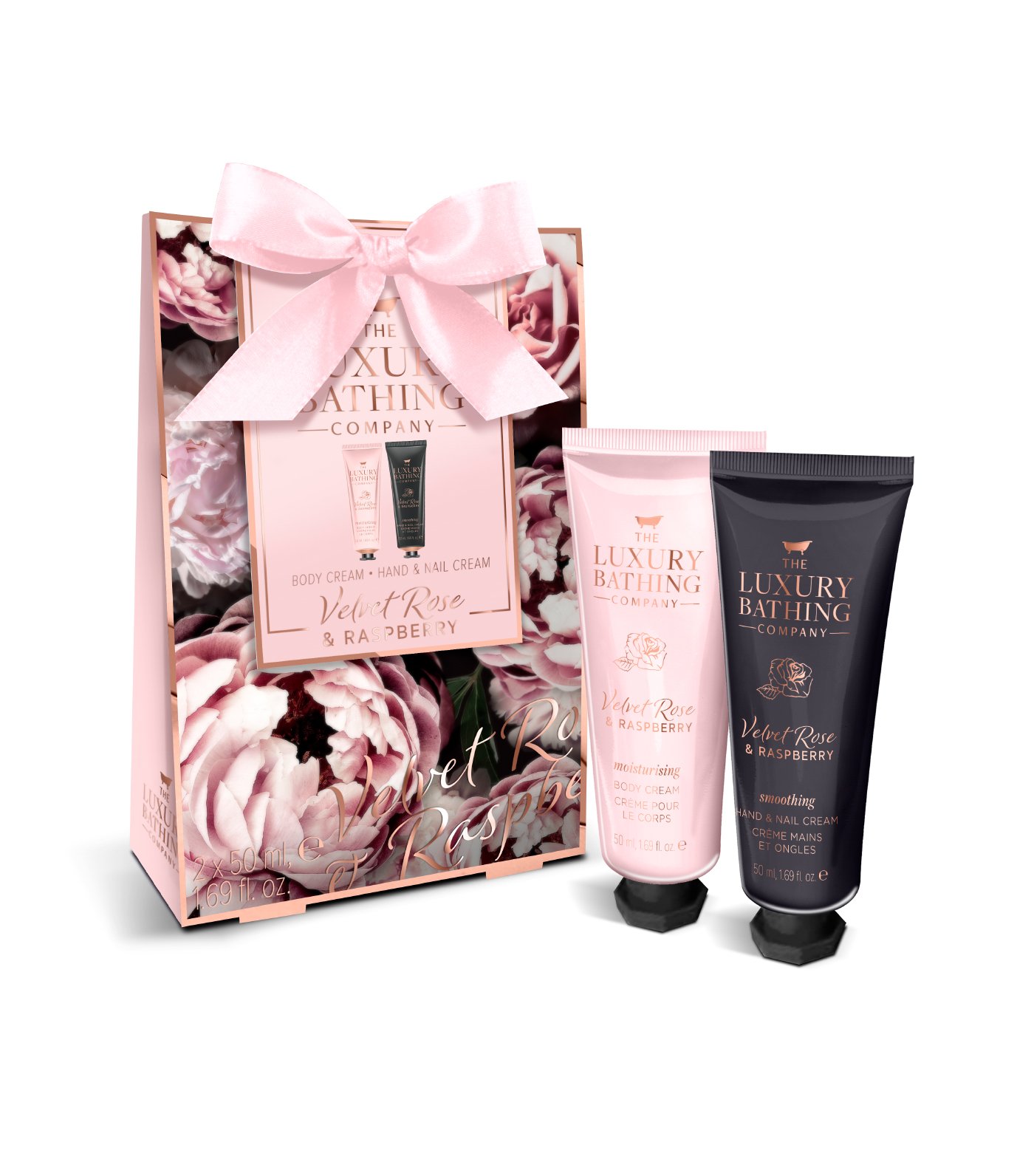 The Luxury Bathing Company Hand & Nail Cream and Body Cream Set