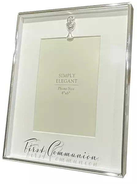 PHOTO FRAME COMMUNION WHITE