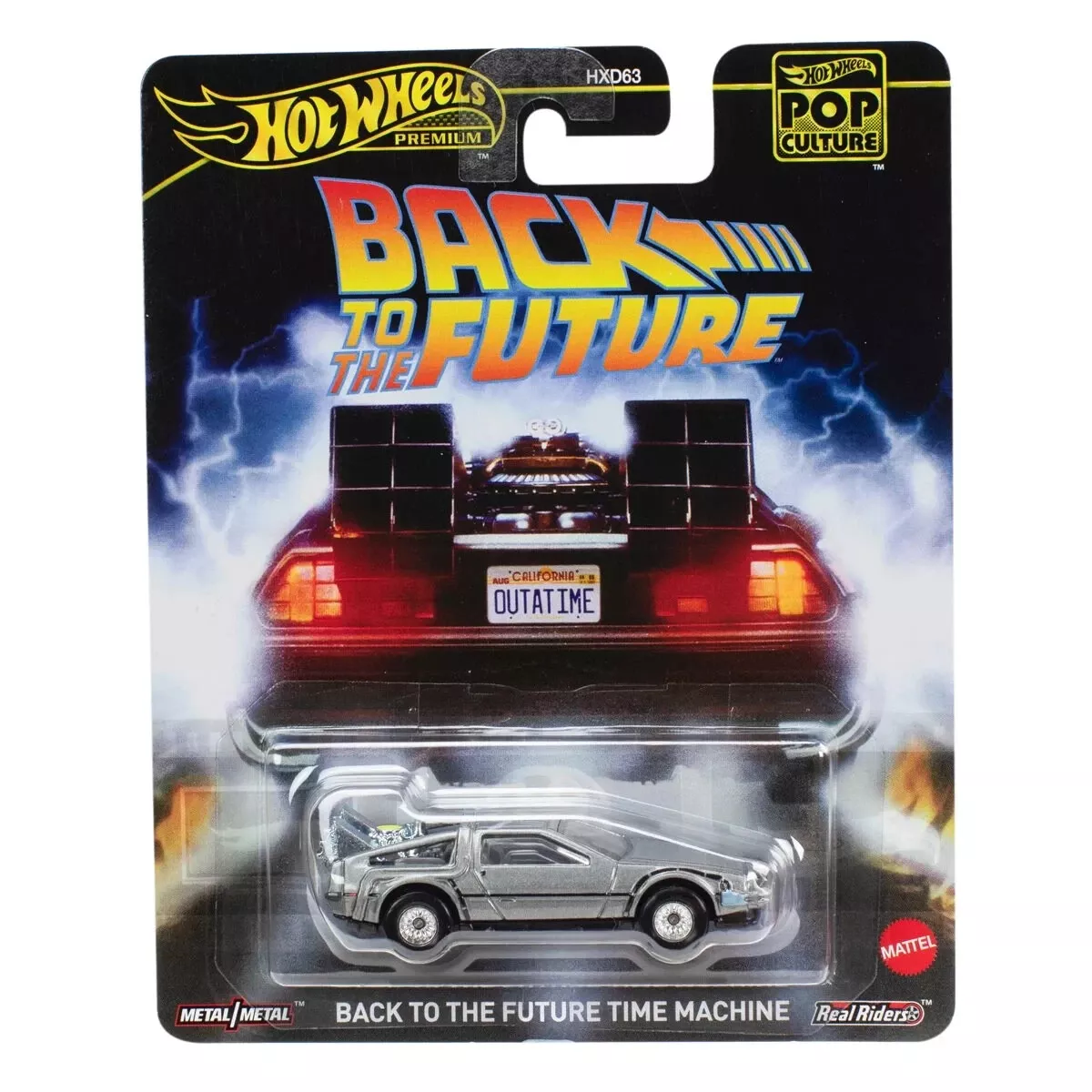 2025 Hot Wheels Pop Culture Back to the Future Time Machine DeLorean DMC12