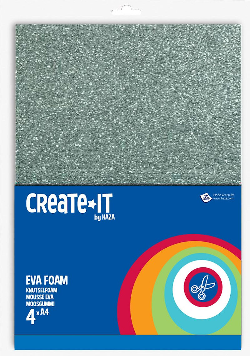 Create-It Foam glitter 4 sheets A4