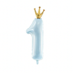 Number 1 with crown Foil Balloon