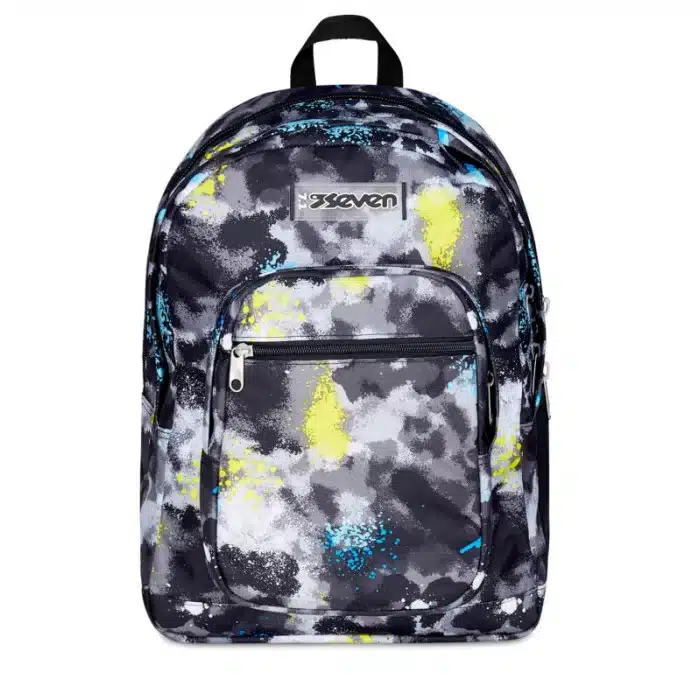 Seven Freethink Boy Backpack – 34 Lt, double compartment, PC/tablet holder, ergonomic and roomy for school and free time