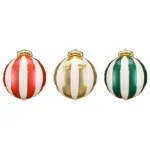 Party Deco Helium Foil Balloons 42 x 46cm A Pack Of 3pcs - Bauble Mix