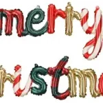 Christmas foil balloon PartyDeco - Merry Christmas